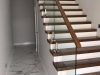 Glass and timber handrail